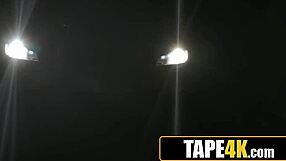 lucky dude catches glamorous mature neighbor in car