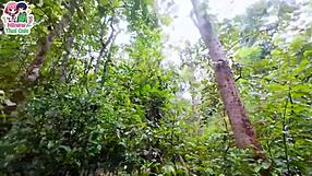 Thai Teen Mushroom Picking Turned Rough Pussy Fucking