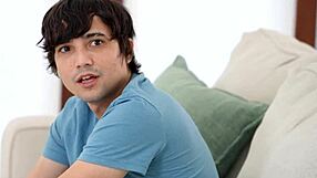 cleaning milf stepmom flashes tits to provoke stepson