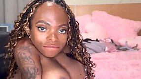 slowly undressing in front of the camera for a teasing striptease