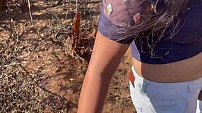 Ex girlfriend roughly fucked in jungle seduction