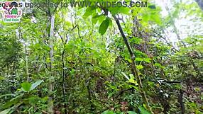 Thai Teen Mushroom Picking Turned Rough Pussy Fucking