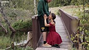 A Village Girl Gave Herself To A Guy Promising City Life In Forest Fuck!