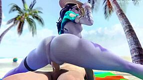 Overwatch widowmaker big ass beach sex