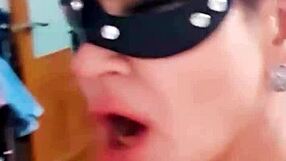 stepmom teaches her stepdaughter to fuck in lesbian sex