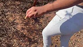 Ex girlfriend roughly fucked in jungle seduction