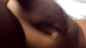 Ebony woman in a bold scene with the neighbors and small tits