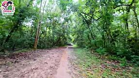 Thai Teen Mushroom Picking Turned Rough Pussy Fucking