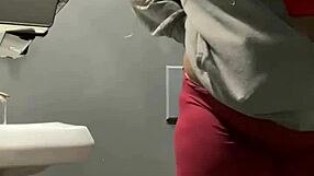 BBW MILF Gets Backshots in Bar Bathroom