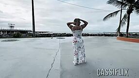 Hey, check out how that horny guy from insta licks my wet pussy so good on cassiflix