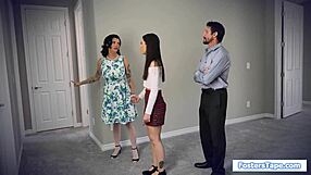 the teen is fucked and toyed by her stepparents