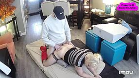 Blonde Tranny Takes His College Cock In Her Ass Alexia St James