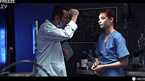 mad scientist freeze fucks young 18+ lab partner matty mila gets remote controlled and squirts