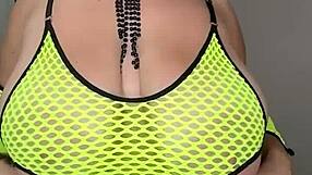 Milf Stepmom Wants To Fuck On The Bed Shakes Her Natural Tits Huge Natural Huge Halo Touches Herself Already Wet