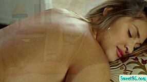 Lesbian massage sex with small tits babes!