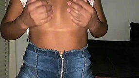 Brazilian Latina in Sexy Lingerie Gives Pussy to Stranger Outdoors