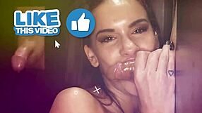 Busty Alexis Malone's First Gloryhole Throatpie Masterclass