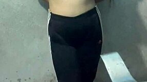 Student in bathroom of the hotel