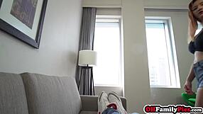 Enjoying tit fucking with Keely Rose