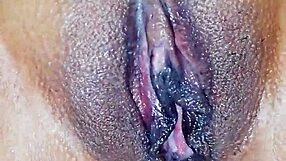 Skinny girl's pussy glistens after amateur creampie delight