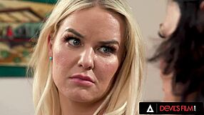 Devils film steamy threesome with hot couple and sexy neighbor slimthick vic.