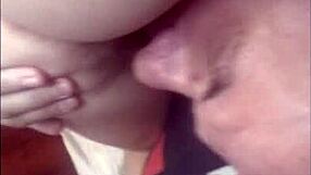 Cunnilingus - Upper View Of Mature Pussy Licking