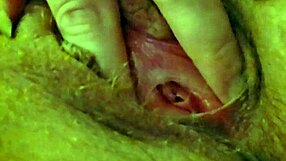 Moaning with clit vibrator & finger in bold homemade solo play