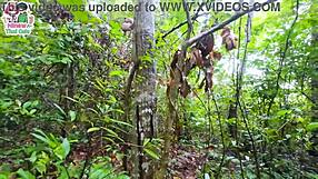 Thai Teen Mushroom Picking Turned Rough Pussy Fucking