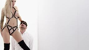 australian gf isabelle deltore in anal fantasy fuck with blindfolded bf