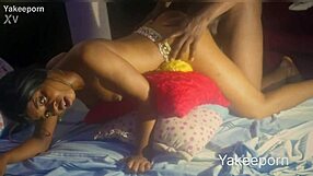 Young Amateur Bent Over for Big Black Cock Doggystyle Fucking!