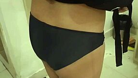 Student in bathroom of the hotel