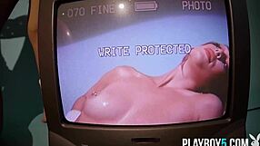 Big Ass Blonde Teen Aubrey Destremps' Softcore Workout Striptease