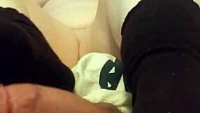 foot fetish with socks strokes cock... wow