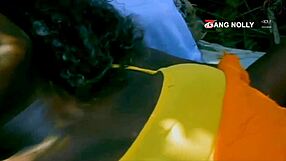 Encounter In The Wild - Hadza Hunter Captured By Black Ebony Tourist