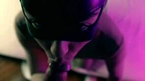 Cat Mask Woman Says I Suck Big Cock And Jerk With Feet