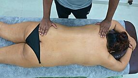 Big Ass Latina Taking Massage From Desi Black Boy!