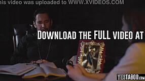 Horny Priest Rails Curvy Teen Anal!