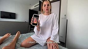 why help my best friend's girl with her first cum-swallowing video?