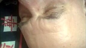 Cunnilingus - Upper View Of Mature Pussy Licking