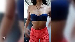 A colleague over 18 in her room after bathing