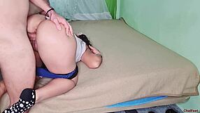 Before Gym I Masturbate And Trainer Fucks My Ass Then Cums On Feet