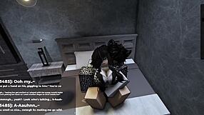 Seductive Roblox Office Girl Lures Me For Intense Late-Night Fuck