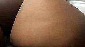 Ebony woman in a bold scene with the neighbors and small tits