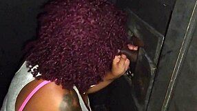 brazilian bbw milf slut at gloryhole 😈