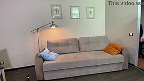 Big belly dude gets deepthroat blowjob from cute amateur