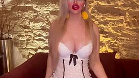 The Music Goddess Dances Seductively With Glasses And Belly Moves