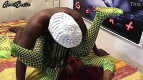 Rough and fast black couple fucking in amateur porn