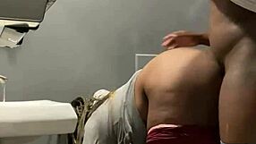 BBW MILF Gets Backshots in Bar Bathroom