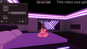 Blonde girl cheated on bf with a black dick in roblox