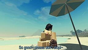 Can you handle fucking a Roblox catgirl on the beach?
